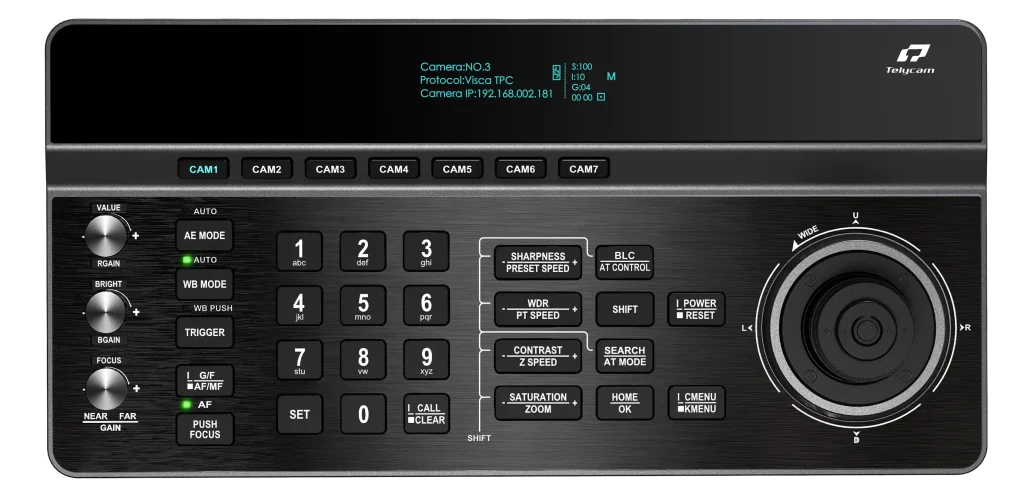 Telycam PTZ camera controller, V JOY+AT