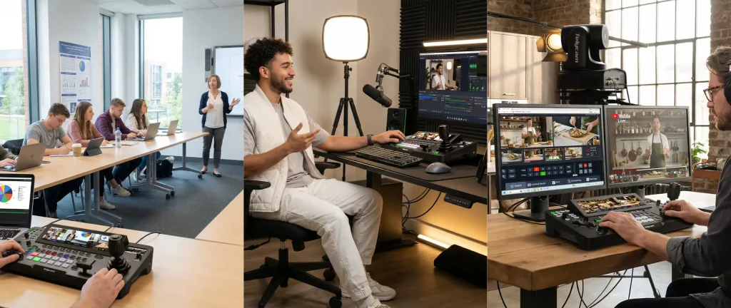 特力科推出 M1一体化 IP 导播台，全面适配 PTZ 制作流程